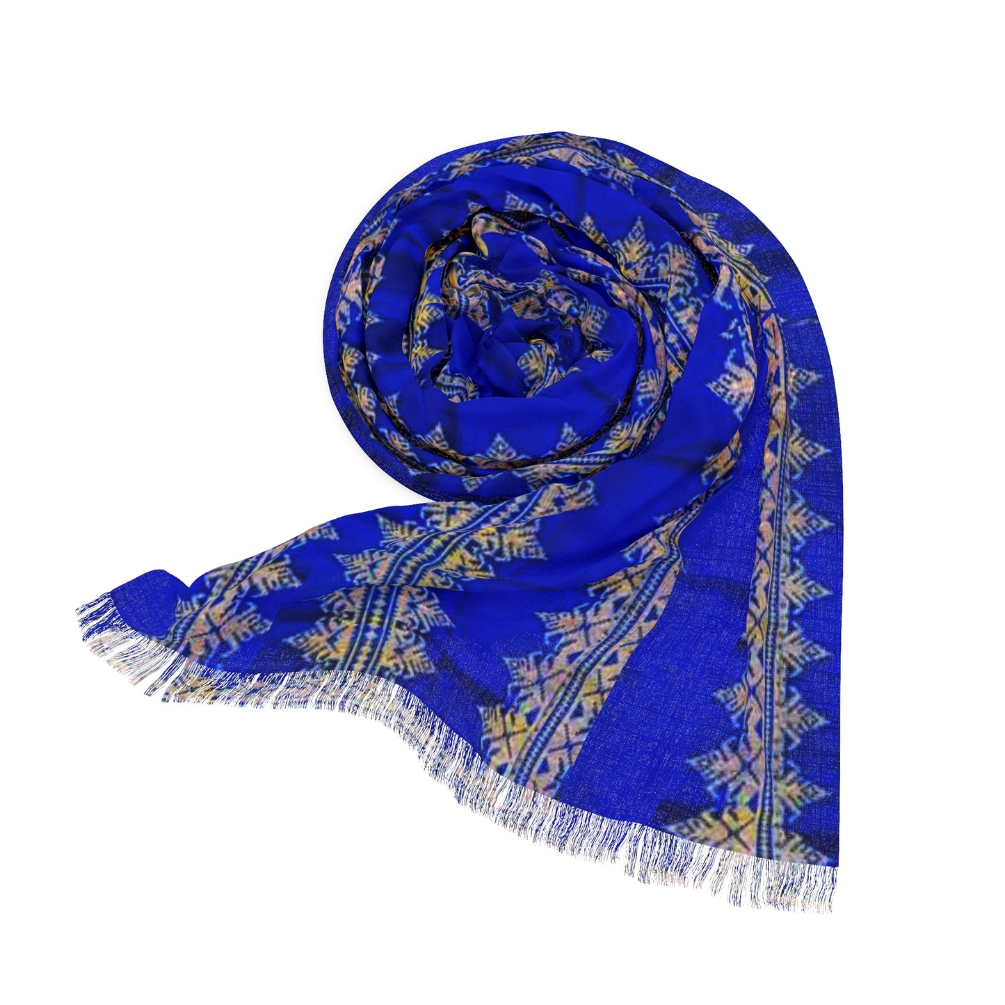 Philippines Filipino Batik inspired Light Scarf | Mindanao batik inspired Crisply PRINTED One sided scarf