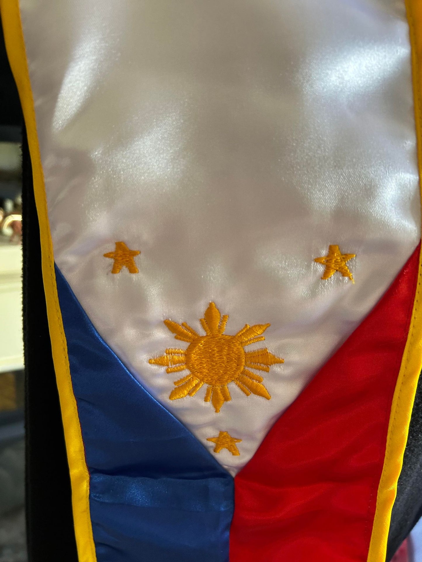 Philippines / Canada Mixed Flag Graduation Stole