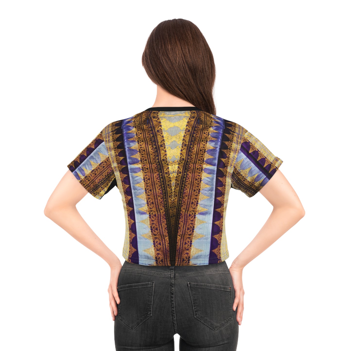 Philippines Filipino Mindanao batik Inspired Crop top tee for ladies.