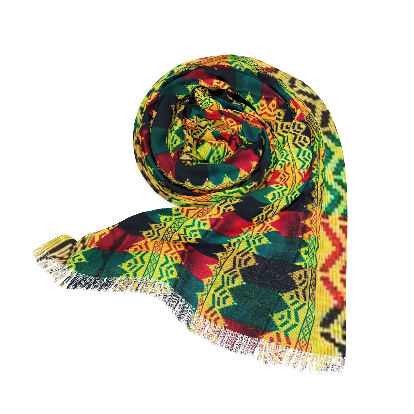 Philippines Filipino Batik inspired Light Scarf | Mindanao batik inspired Crisply PRINTED One sided scarf