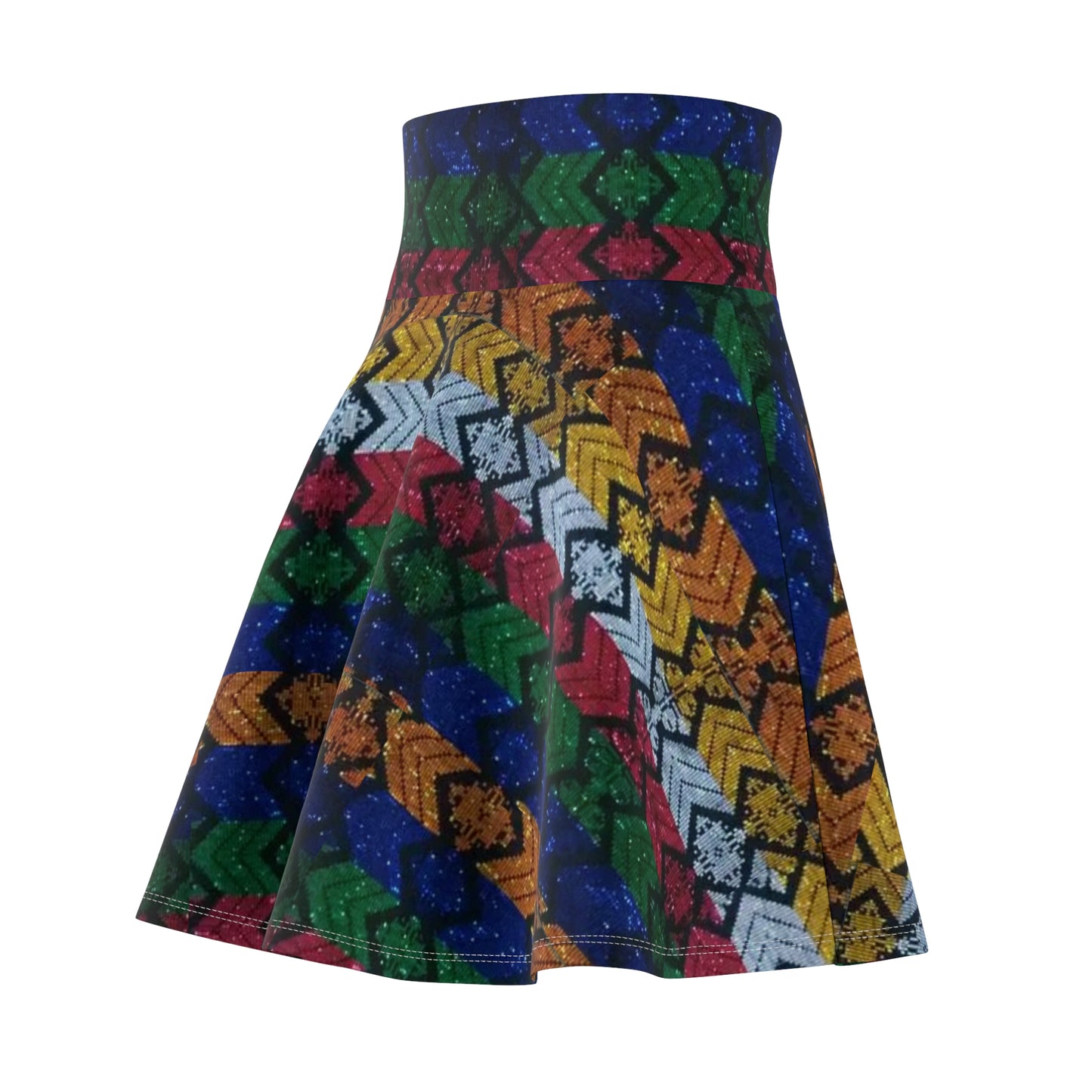 Philippines Crisply PRINTED Batik Raimbow Inspired Skater Skirt | Muliti cultural Philippine Filipino Attire | Independence Day |