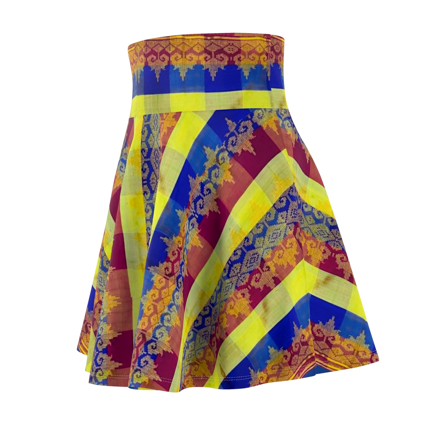 Philippines Crisply PRINTED Batik Inspired Skater Skirt | Muliti cultural Philippine Filipino Attire | Independence Day | Plaid