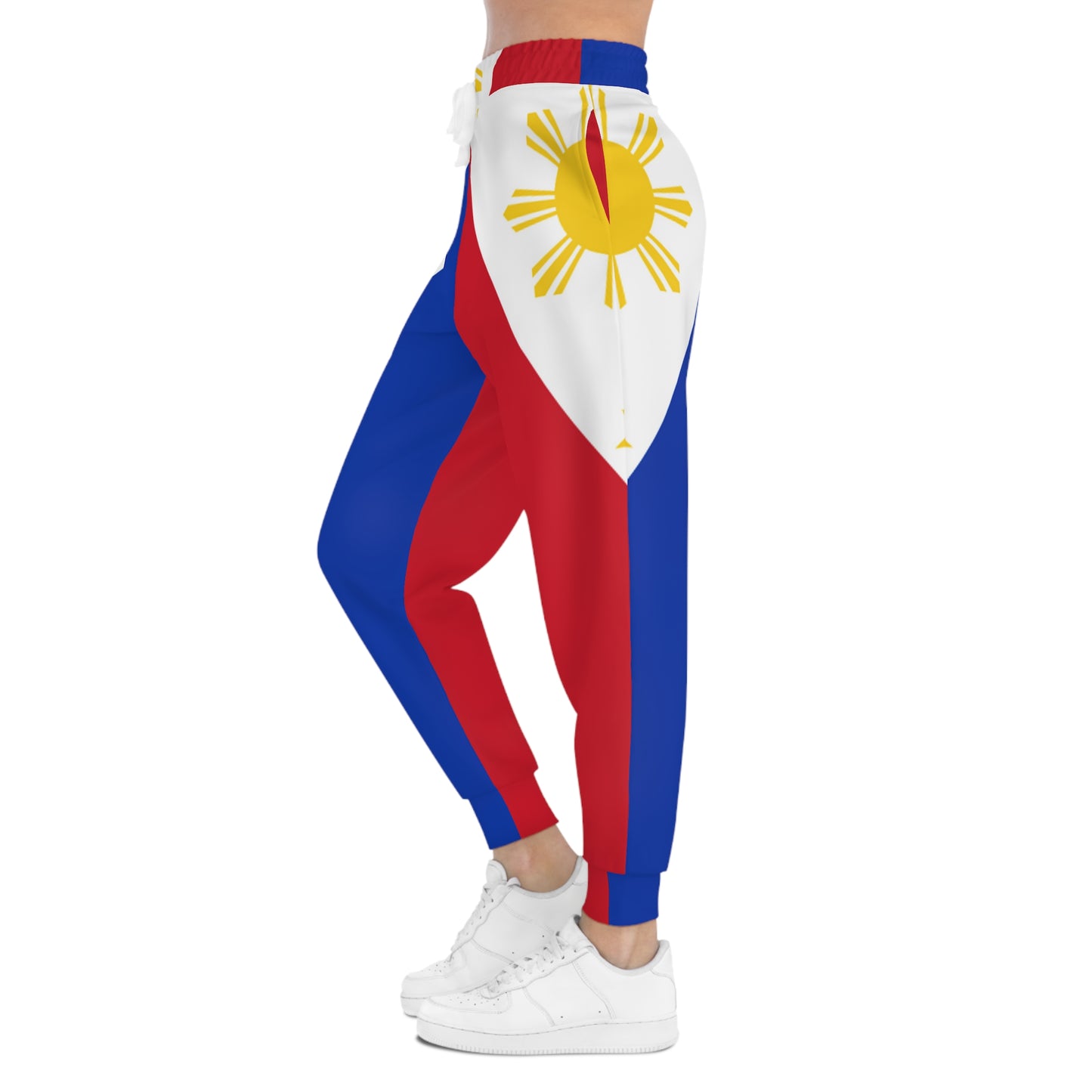 Philippines Filipino Flag Inspired Athletic Joggers | Multi Cultural Filipino Clothing | Philippine Independence Day Attire.