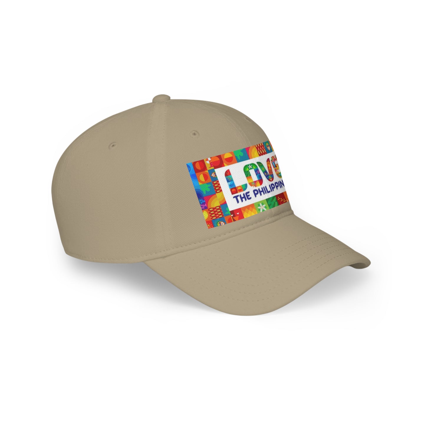Philippines Filipino " Love the Philippines " Low Profile Baseball Cap Filipino Love the Philippines Baseball Cap | Crisply Printed