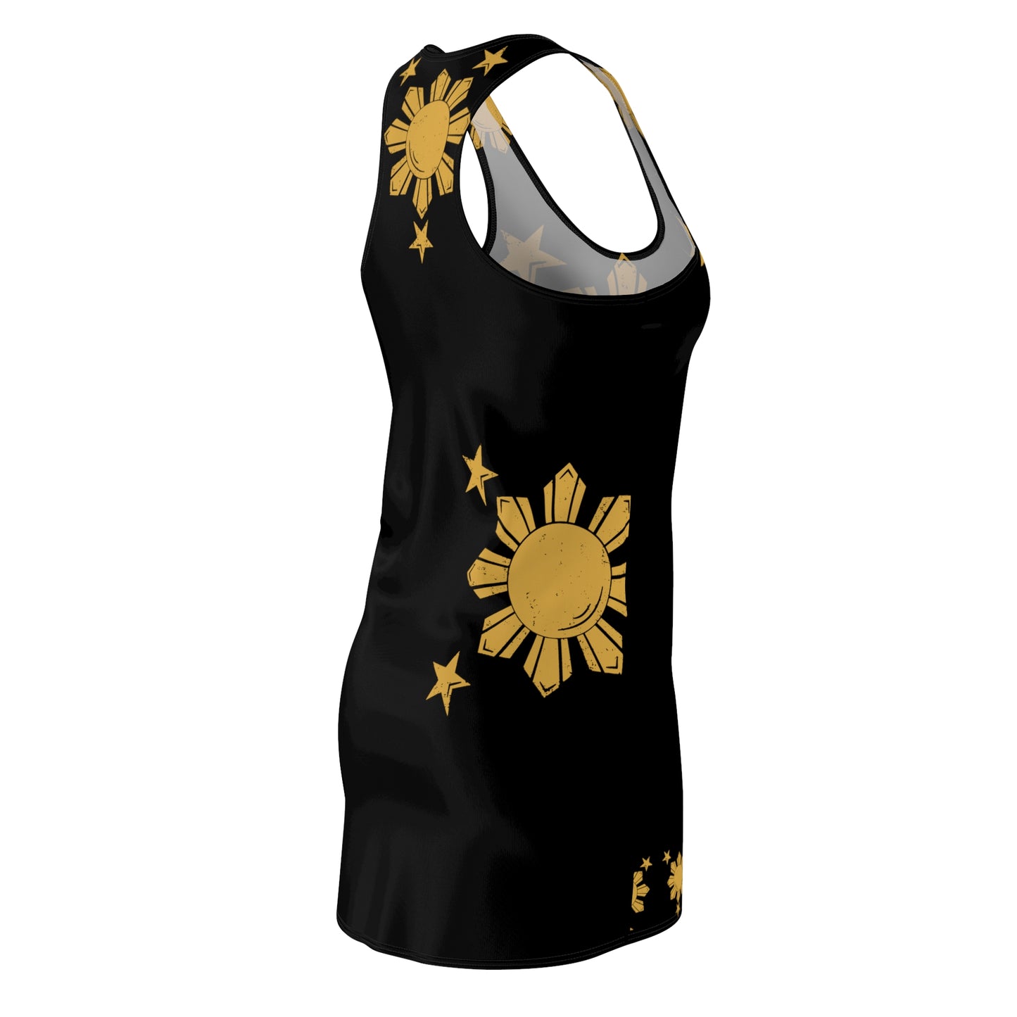 Philippines Filipino Three Stars & Sun Racerback Dress | Multi Cultural dress | Philippine Independence Day Attire| Summer dress