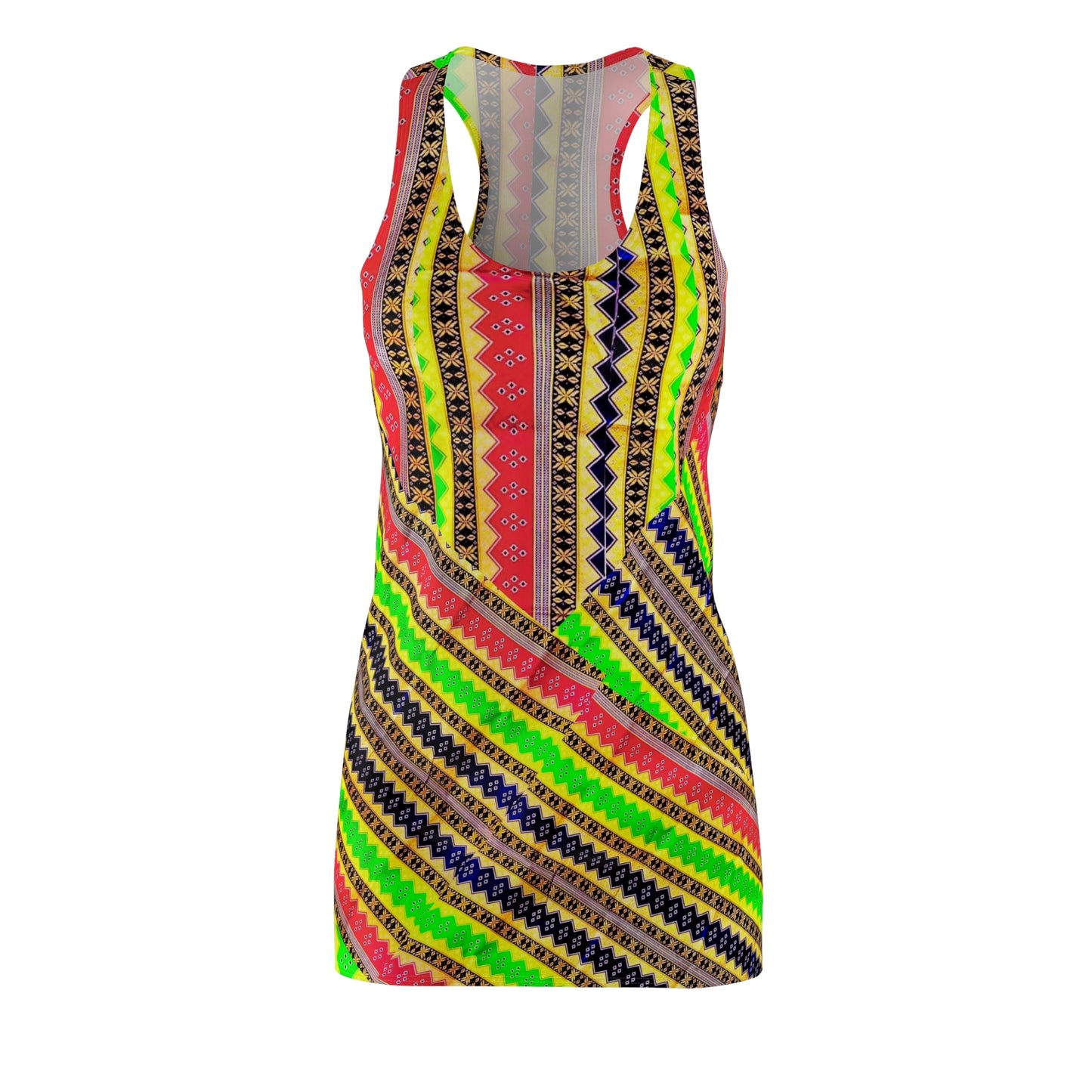 PHilippines Filipino Batik inspired Summer Dress | Filipino Women's Cut & Sew Racerback Dress | Crisply Printed