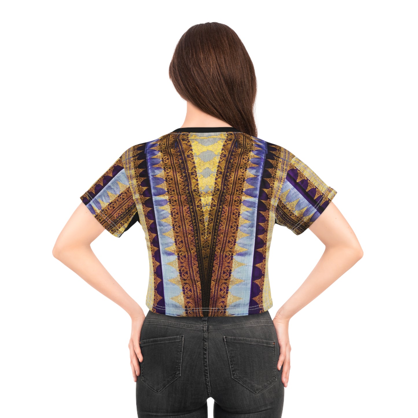 Philippines Filipino Mindanao batik Inspired Crop top tee for ladies.