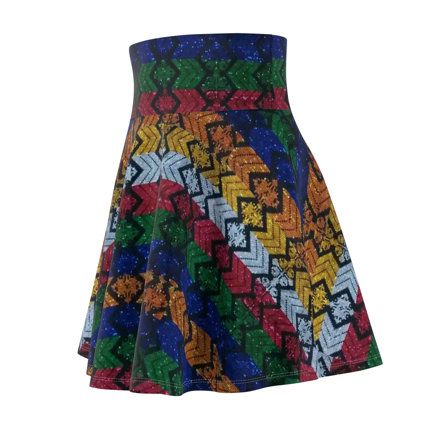 Philippines Crisply PRINTED Batik Raimbow Inspired Skater Skirt | Muliti cultural Philippine Filipino Attire | Independence Day |