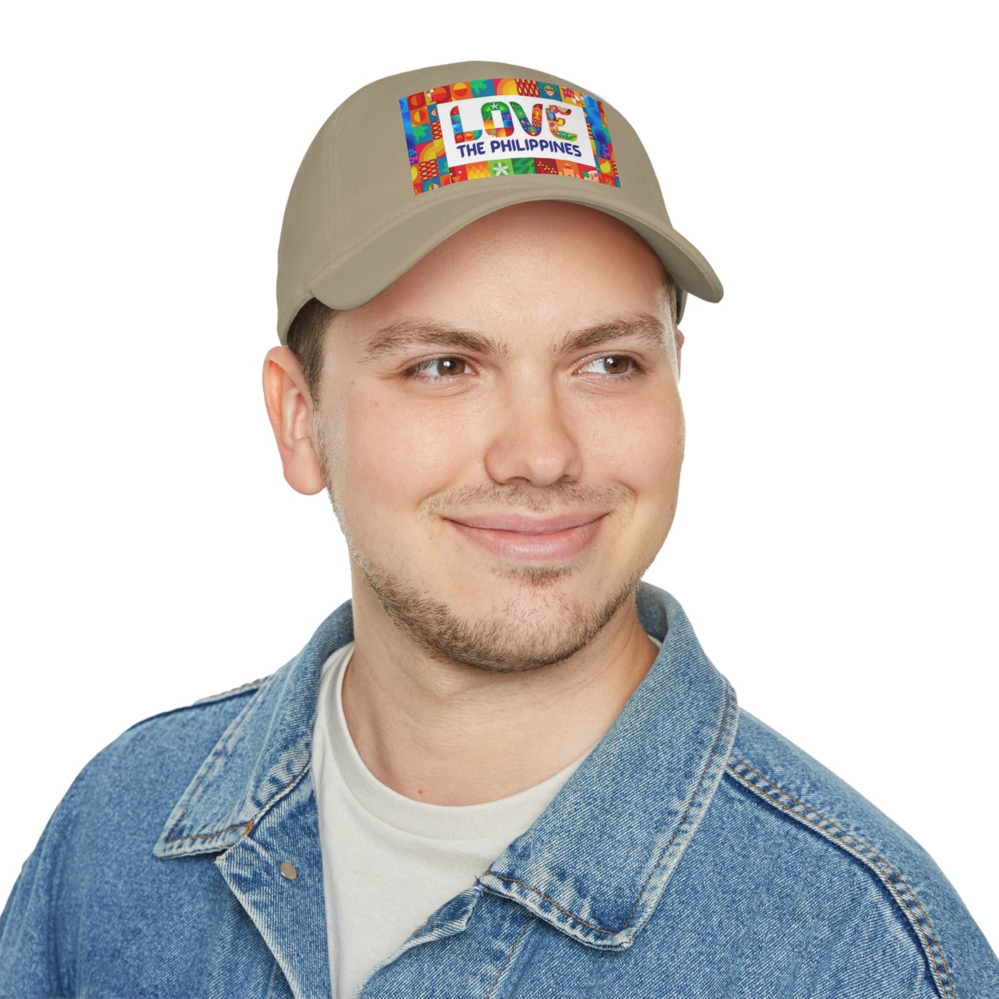 Philippines Filipino " Love the Philippines " Low Profile Baseball Cap Filipino Love the Philippines Baseball Cap | Crisply Printed