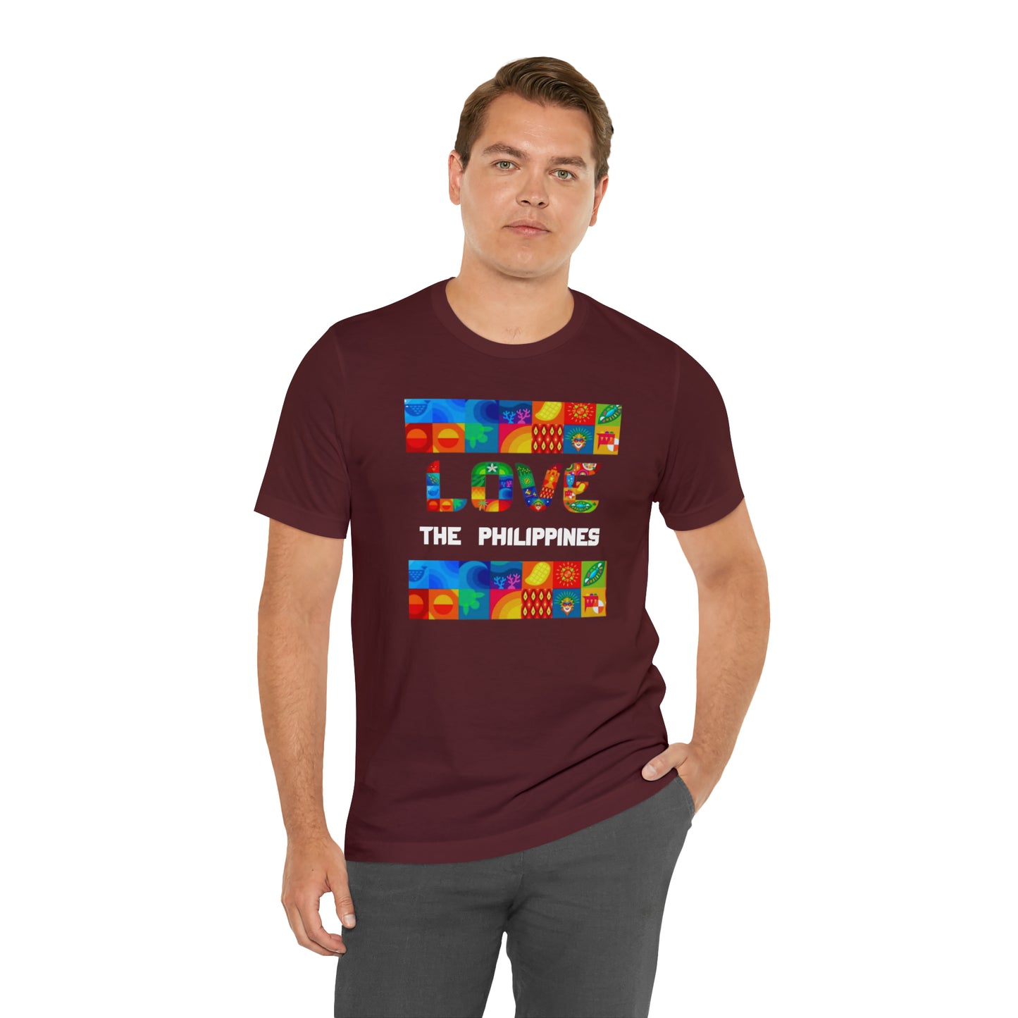 Love the Philippines Shirt , Filipino Shirt, Pinoy Shirt, Philippine Apparel