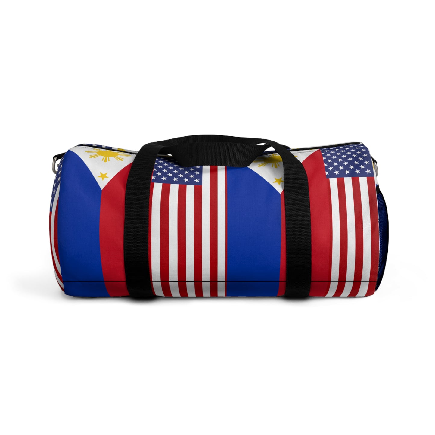 Philippines USA Mixed Flag Duffek BagDuffel bag | Crisply Printed Philippines USA Mixed Flag bag | Filipino Summer travel bag