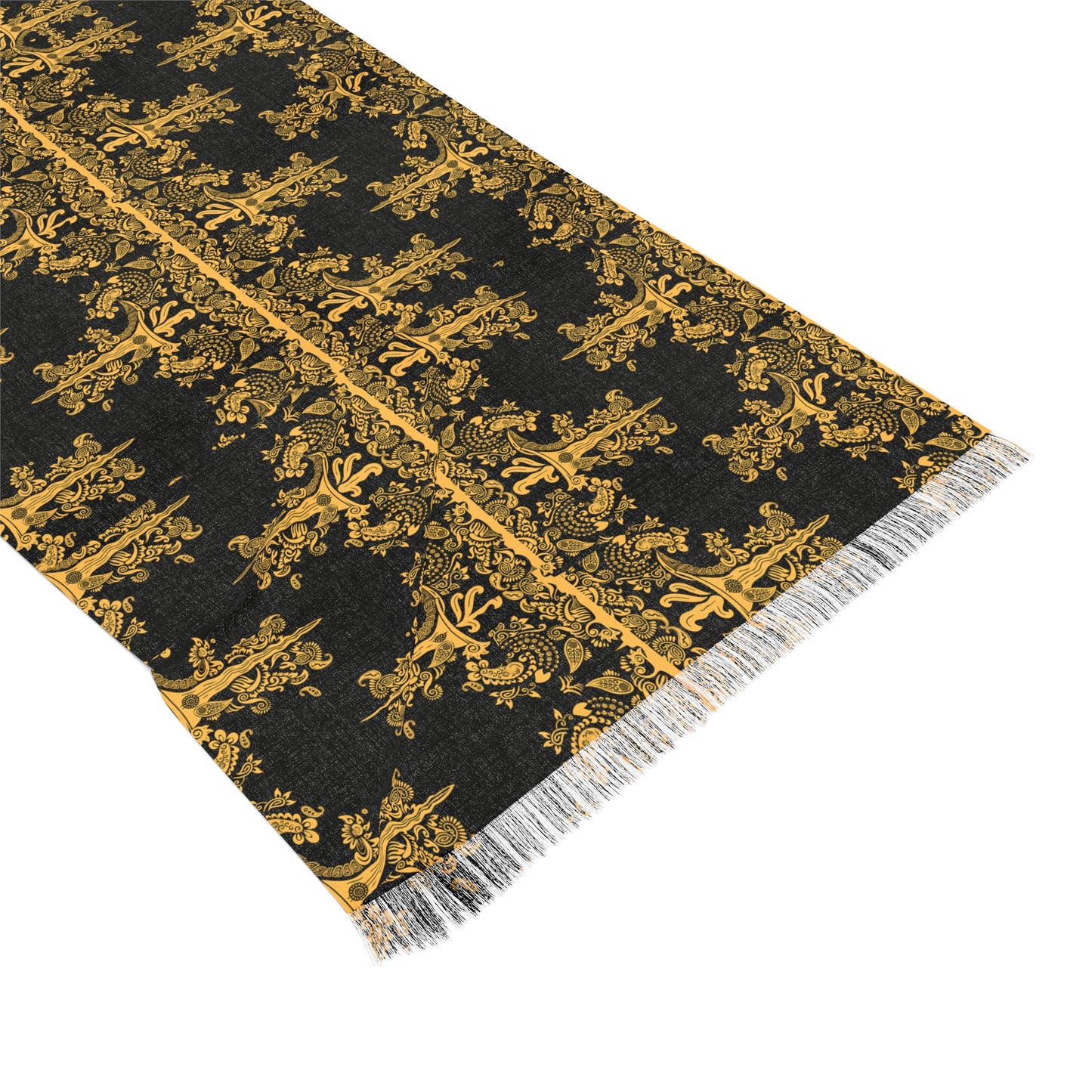 Philippines Filipino Batik inspired Light Scarf | Mindanao batik inspired Crisply PRINTED One sided scarf