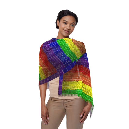 Rainbow Pride LGBT Light Scarf | Rainbow Color Scarf | Crisply printed Scarf | Summer Scarf