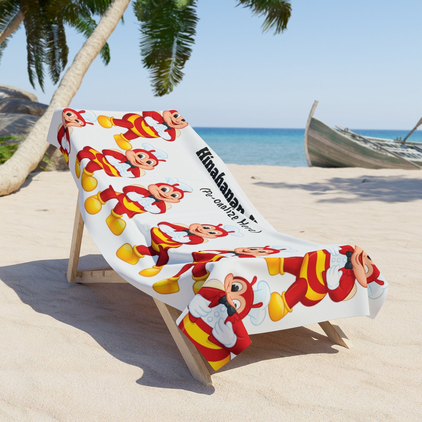 Philippines Filipino Jollibee Beach Towel Filipino Summer Beach Towel