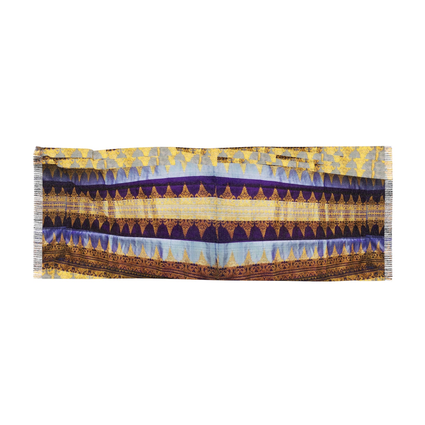 Philippines Filipino Batik inspired Light Scarf | Mindanao batik inspired | Abstract batik Pattern | Crisply PRINTED One sided scarf