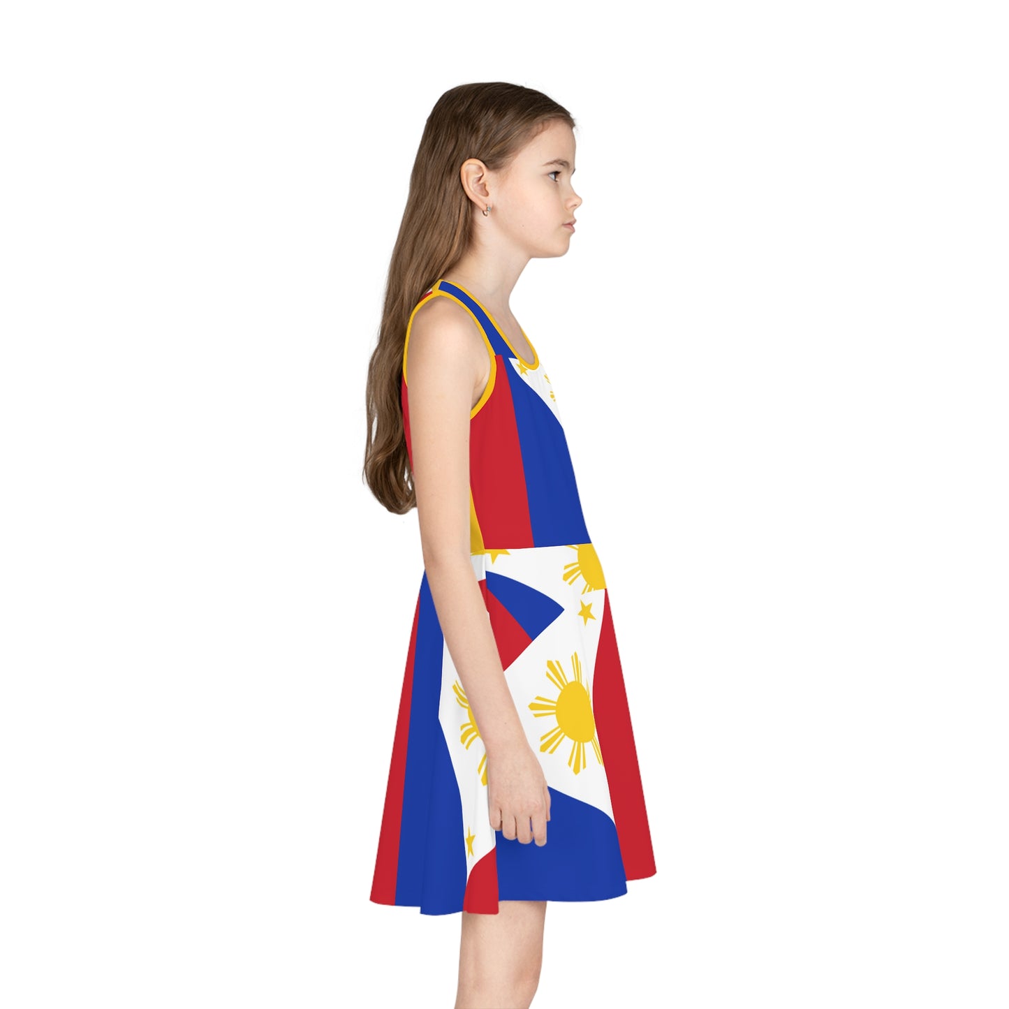 Filipino Culltural Sundress Girls Costume | Independence day celebration Kids Costume