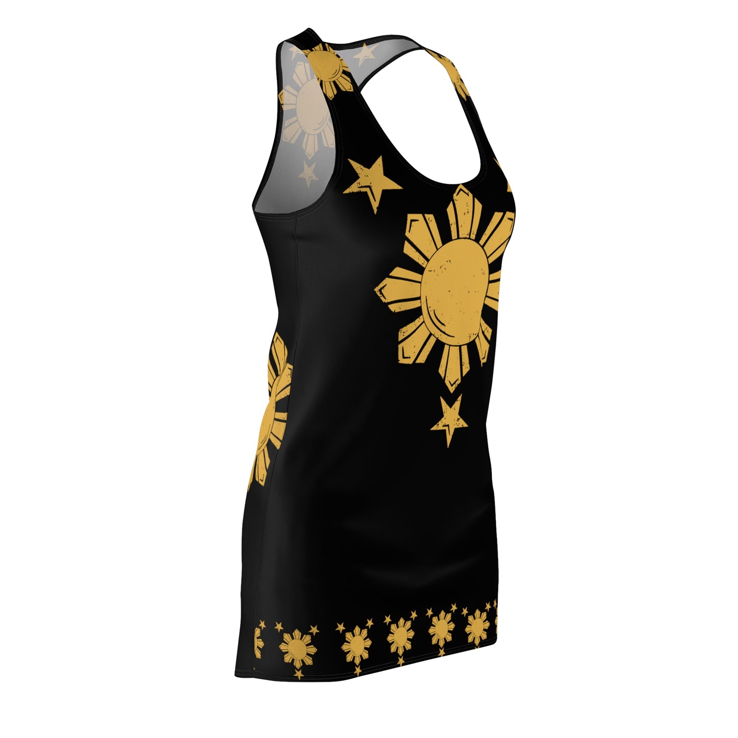 Philippines Filipino Three Stars & Sun Racerback Dress | Multi Cultural dress | Philippine Independence Day Attire| Summer dress