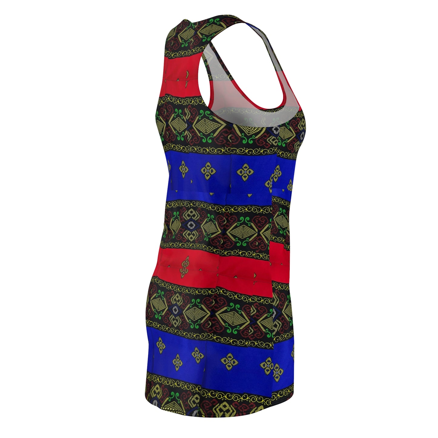 Philippines Filipino batik Inspired Summer Dress | Filipino Womens Cut & Sew Racerback Dress |