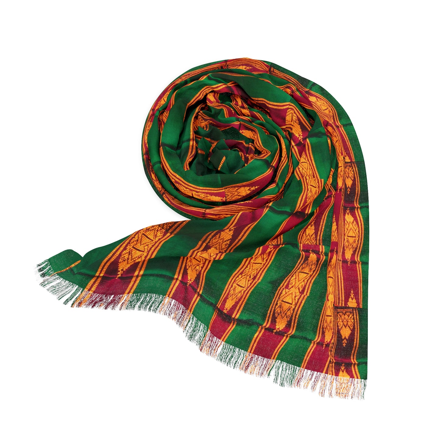 Philippines Filipino Batik Inspired Light Scarf | Midnanao batik Crisply PRINTED light scarf