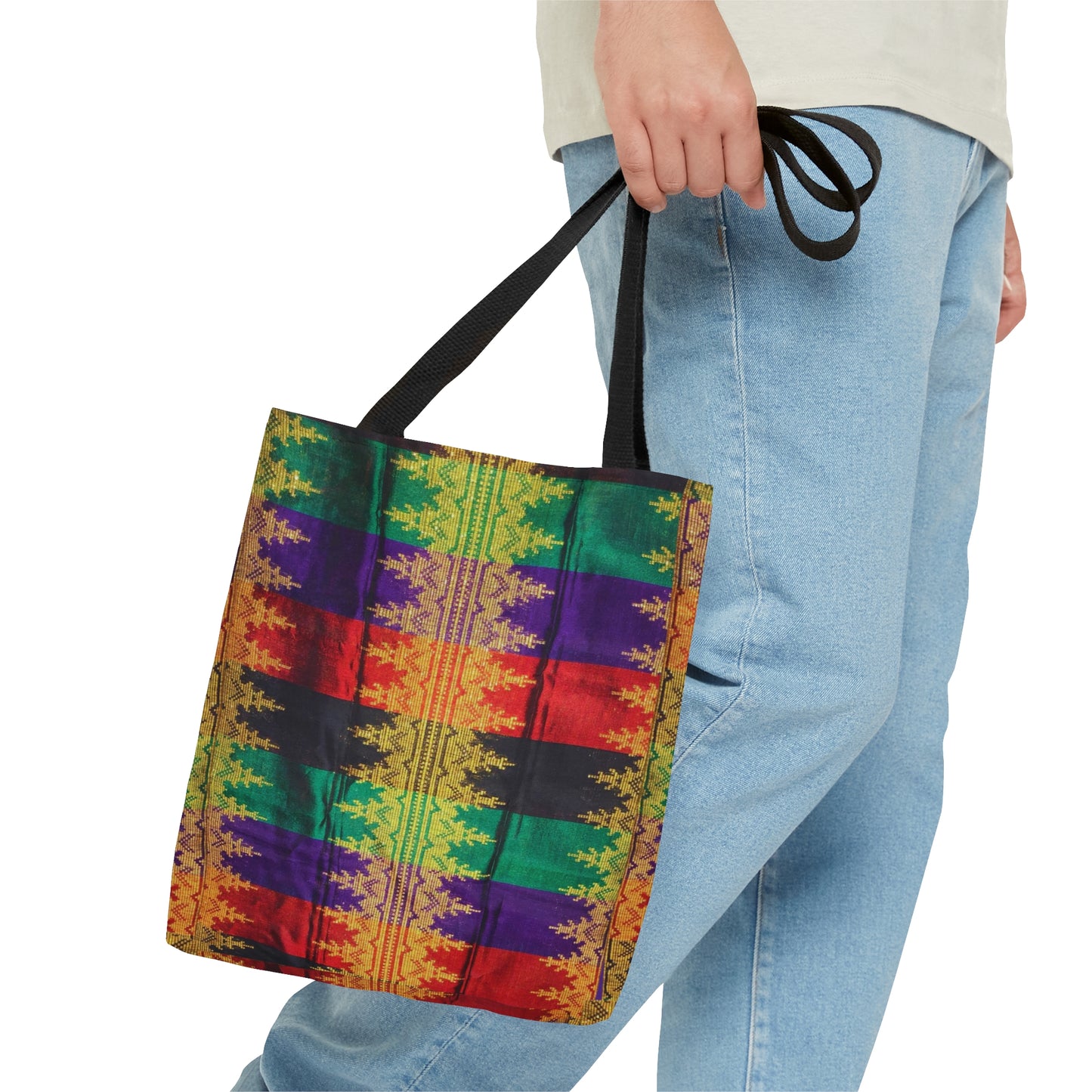 Philippines Batik inspired crisply PRINTED Tote Bag | Filipino Mothers day Gift | Mindanao batik Print
