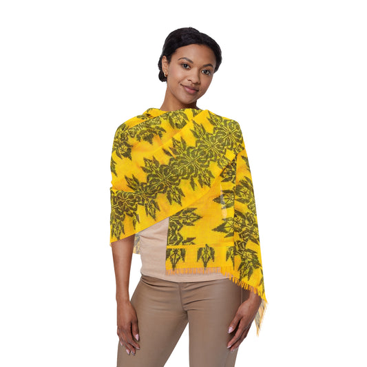 Philippines Filipino Batik inspired Light Scarf | Mindanao batik inspired Crisply PRINTED One sided scarf