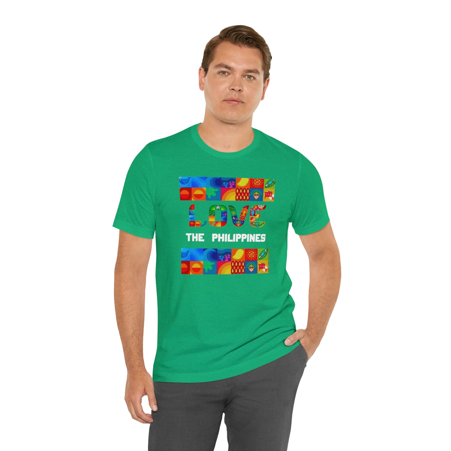 Love the Philippines Shirt , Filipino Shirt, Pinoy Shirt, Philippine Apparel