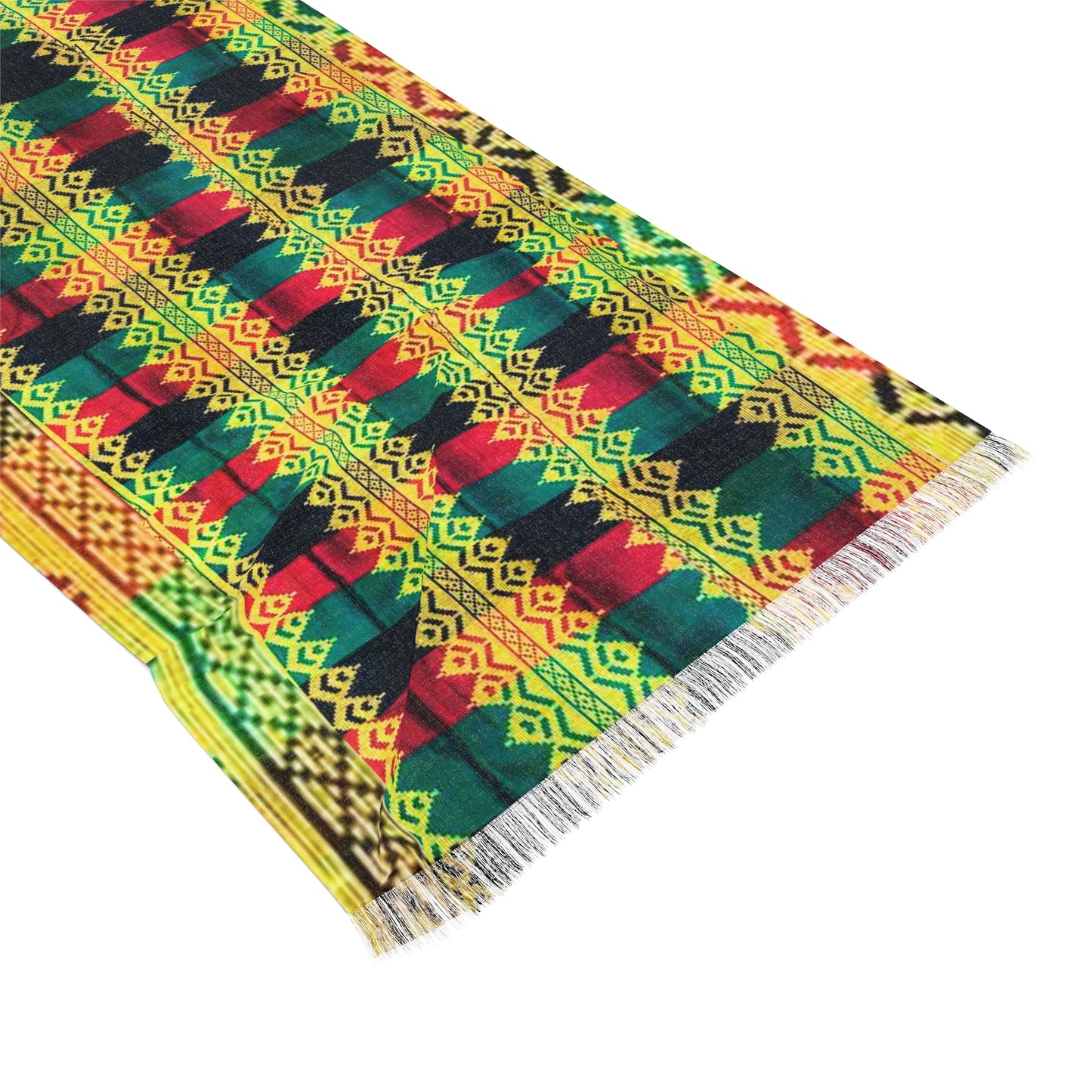 Philippines Filipino Batik inspired Light Scarf | Mindanao batik inspired Crisply PRINTED One sided scarf