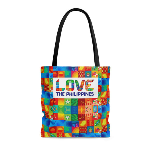 Philippines Filipino Love the Philippines High Quality Tote Bag | Unique Filipino Gift Idea | Shopping Gym Work tote bag