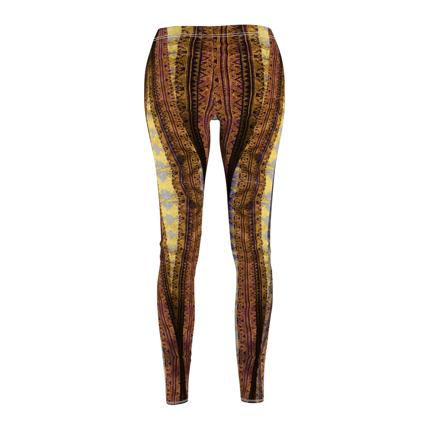 Copy of Philippines Filipino Mindanao batik Inspired Women's Cut & Sew Casual Leggings | Abstarct batik Leggings