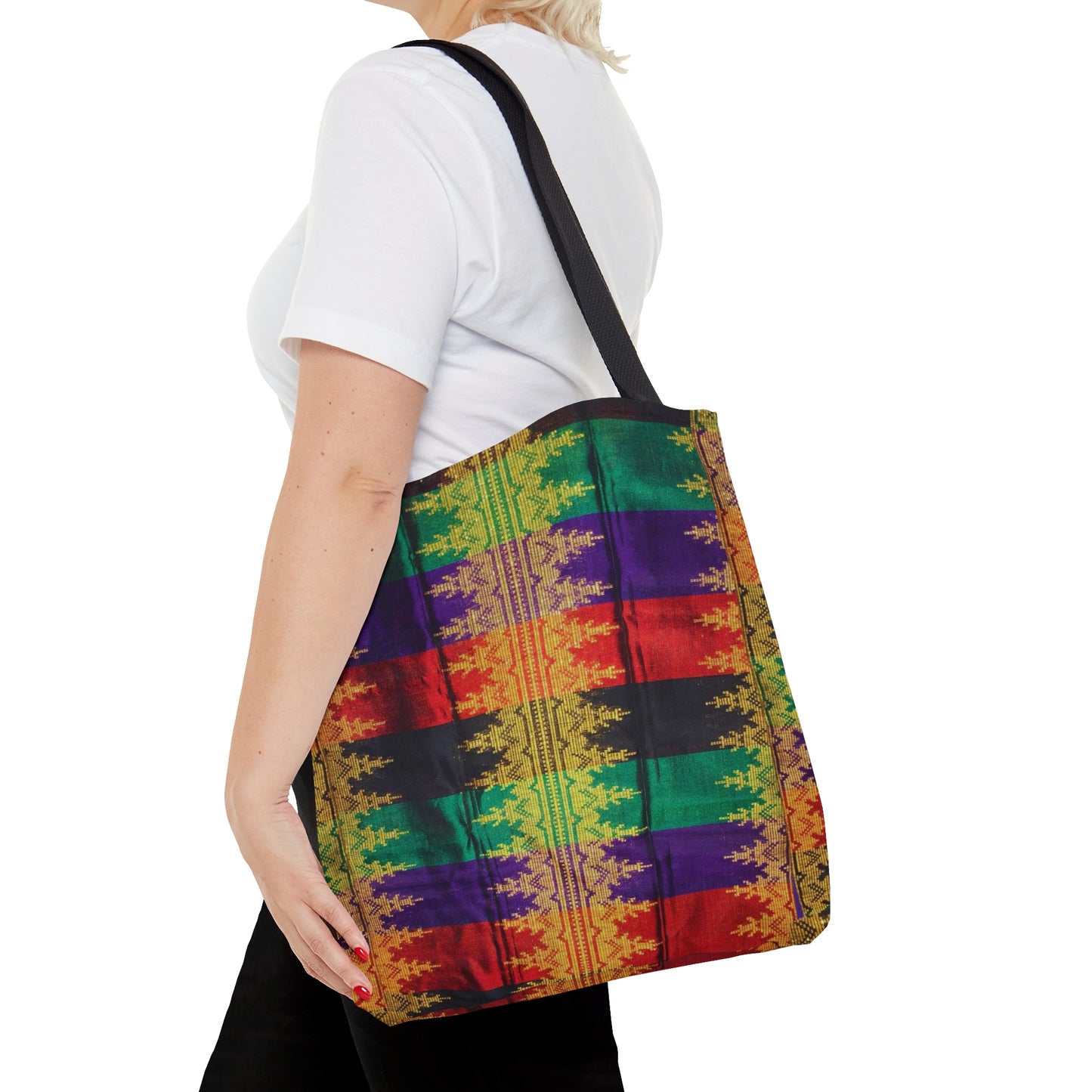 Philippines Batik inspired crisply PRINTED Tote Bag | Filipino Mothers day Gift | Mindanao batik Print