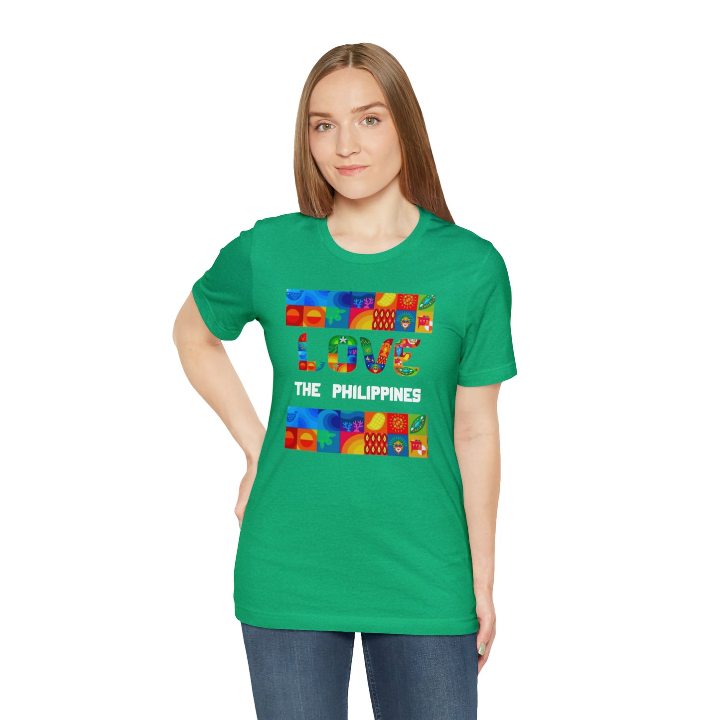 Love the Philippines Shirt , Filipino Shirt, Pinoy Shirt, Philippine Apparel