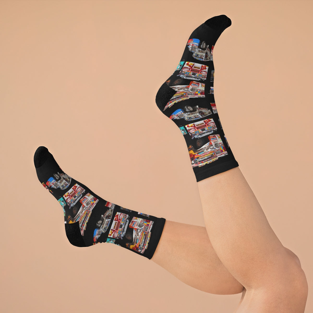 Philippines Jeepney Inspired DTG Socks