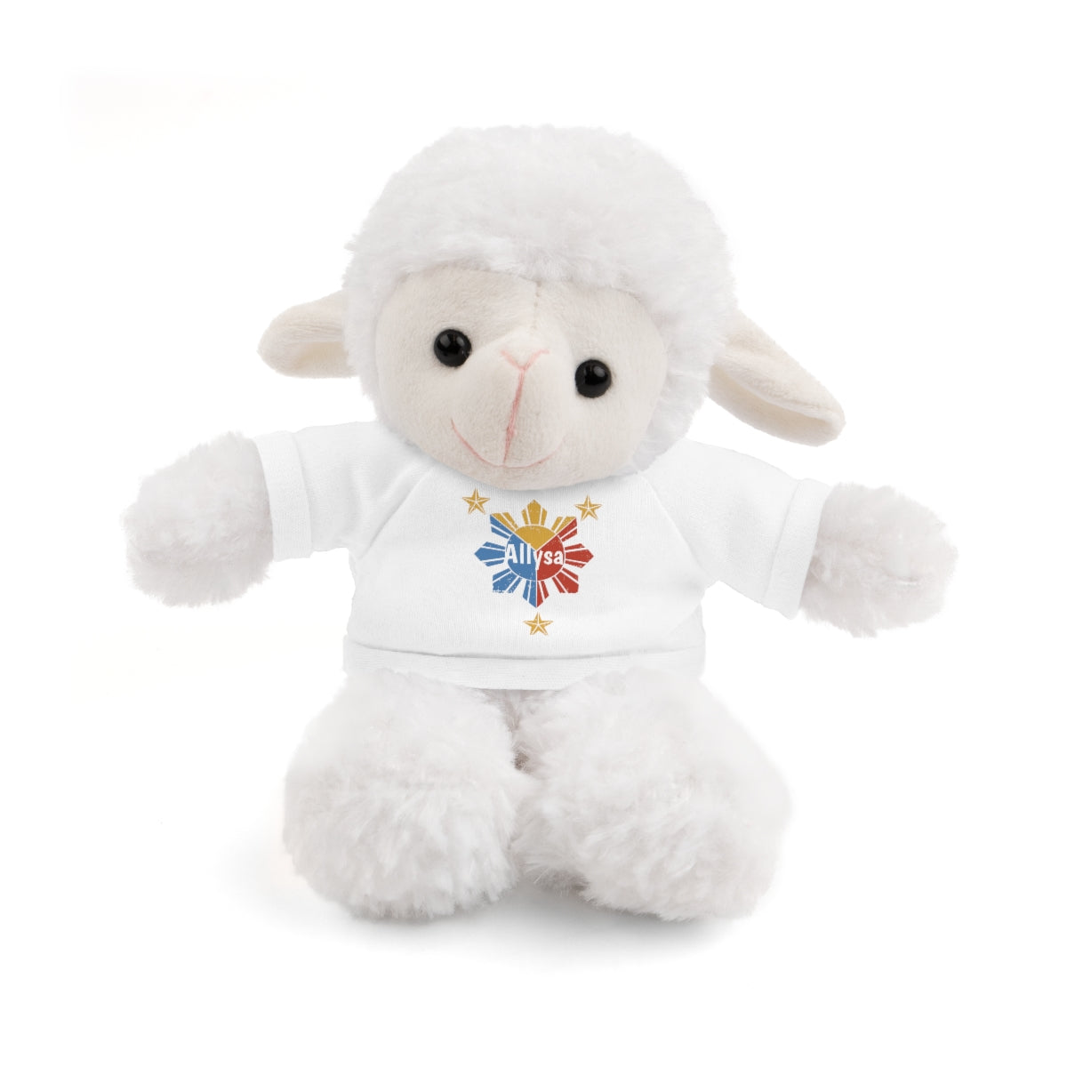 Personalized Filipino Stuffed Animal Toy with Tee | Philippine Star and Sun | Gift for kids and adults | Holiday Gifting idea