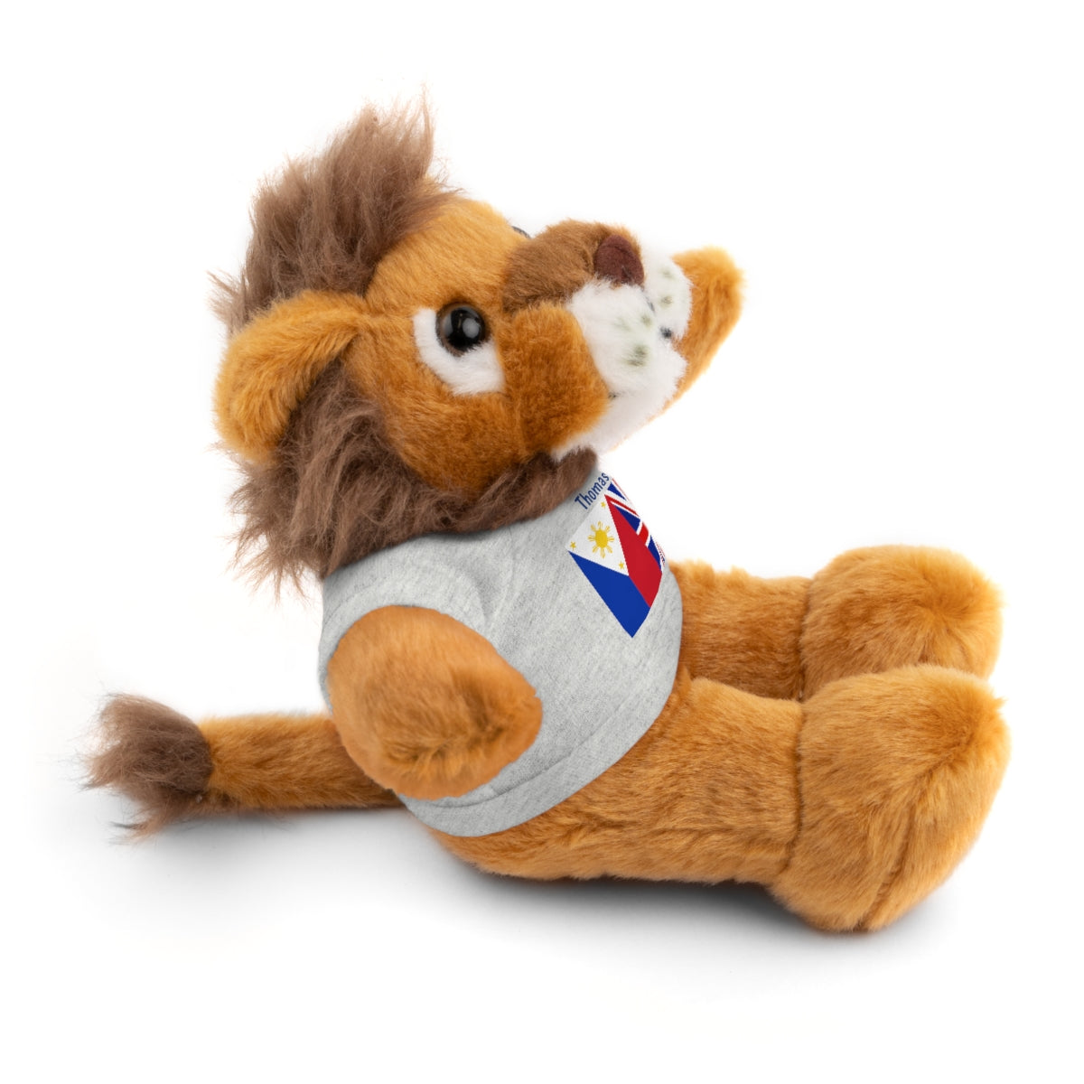 Personalized Filipino Stuffed Animal Toy with Tee | Philippines & UK Flag | Gift for kids and adults | Holiday Gifting idea