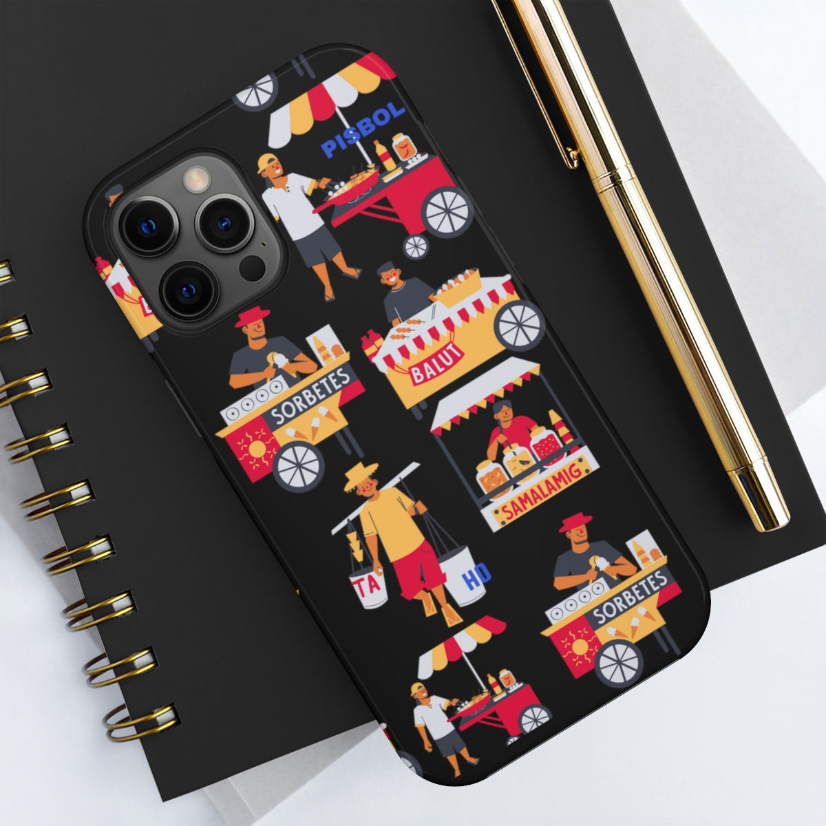Philippine Street Food Theme Tough Phone Cases, Case-Mate, Unique phone Case | Filipino Gifting Idea | Stocking Stuffers