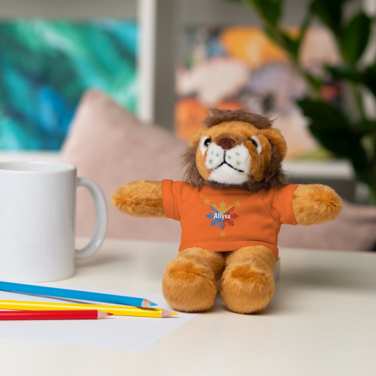 Personalized Filipino Stuffed Animal Toy with Tee | Philippine Star and Sun | Gift for kids and adults | Holiday Gifting idea