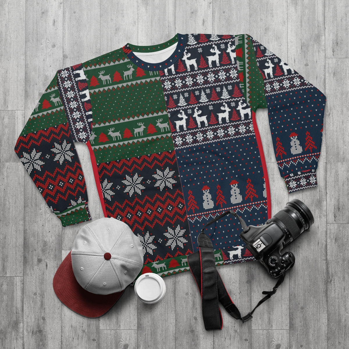 Funny Ugly Sweater | Gift with ribbon Christmas Pullover | One of a kind Funny Holiday Sweater