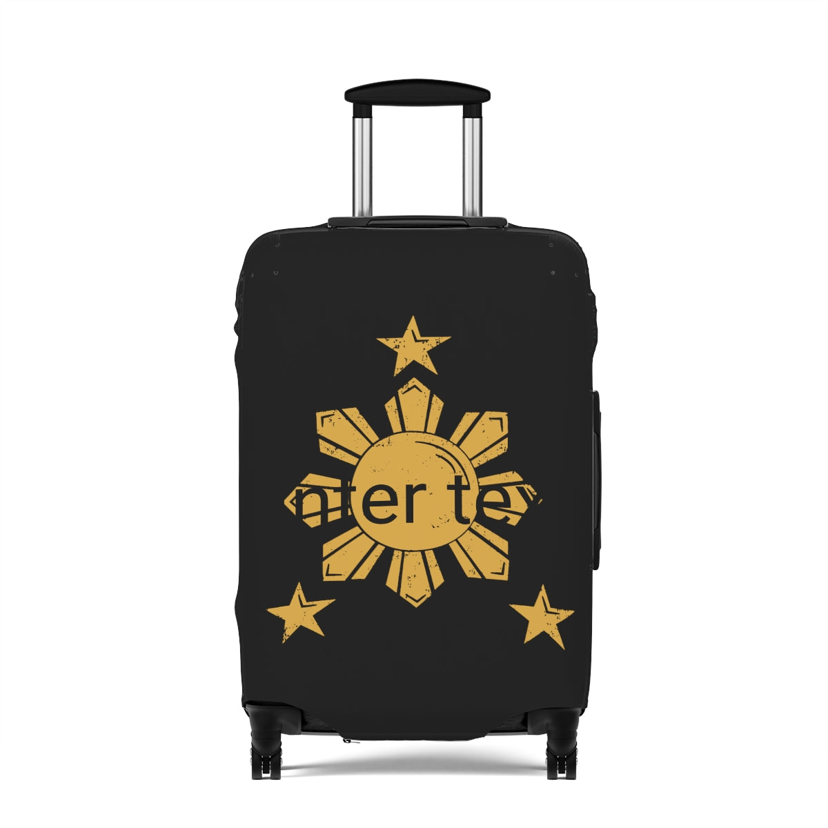 Vegan Vegitarian Luggage Cover | personalized Suitcase Protector | Crisply Printed , Washable.