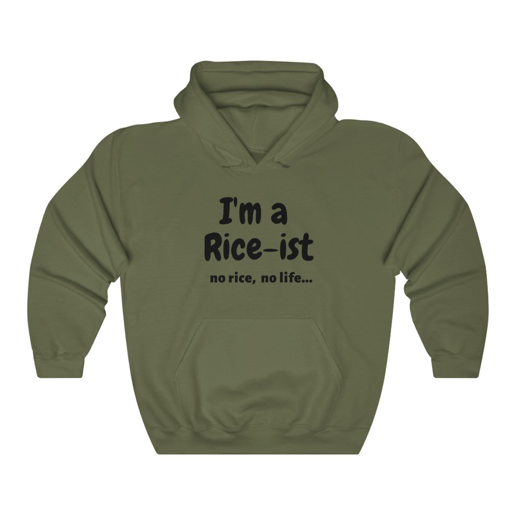 I'm a Rice-ist Hoodie, Funny Hoodie, No Rice No Life Hoodie Philppine fashion, Pinoy fashion, Filipino Hoodies, Funny Asian Hoodies