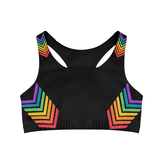 LGBT Pride Seamless Sports Bra | Rainbow Pride Summer Sports Bra