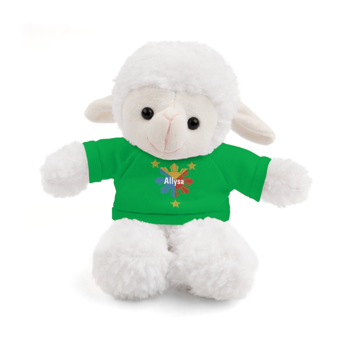 Personalized Filipino Stuffed Animal Toy with Tee | Philippine Star and Sun | Gift for kids and adults | Holiday Gifting idea