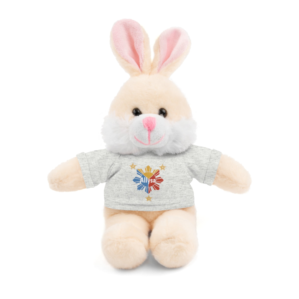 Personalized Filipino Stuffed Animal Toy with Tee | Philippine Star and Sun | Gift for kids and adults | Holiday Gifting idea