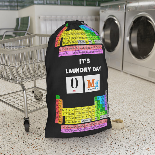 Funny College Dorm Laundry Bag | Chemistry Periodic Table Laundry bag ,