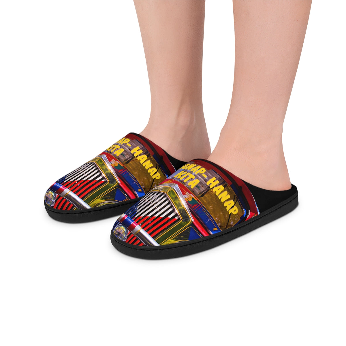 Philippines Filipino Jeepney Hinahanap hanap Kita Womens Indoor Slippers
