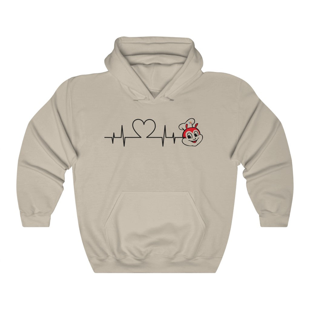 Jollibee Heartbeat Hoodie, Philippines Filipino Hoodie, Filipino Pullover, Filipino Gifting Idea