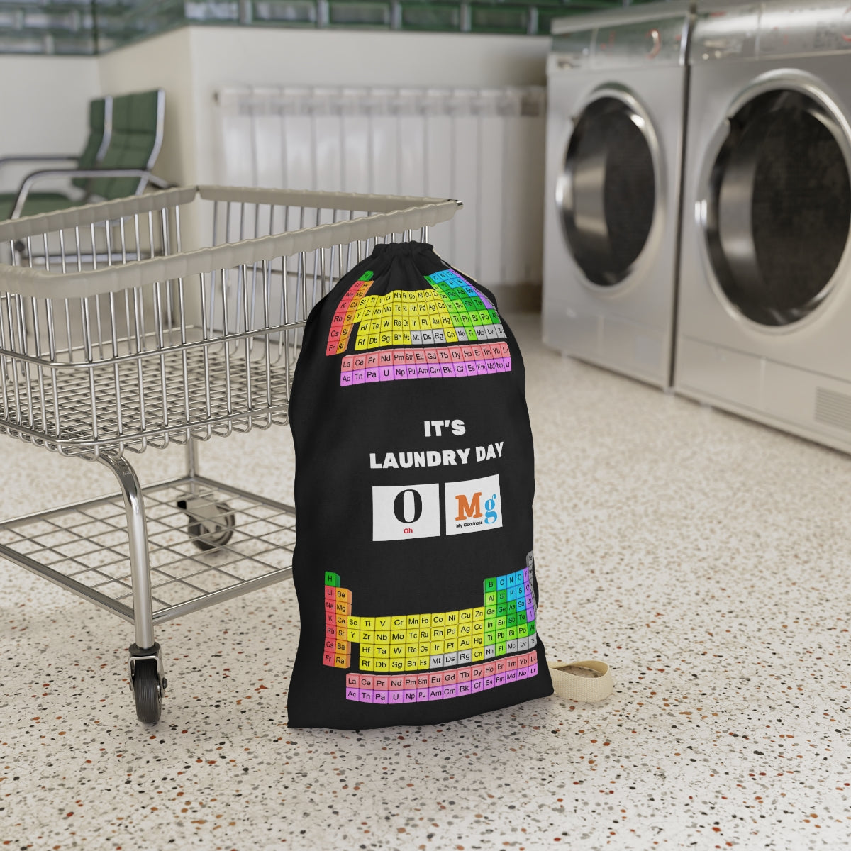 Funny College Dorm Laundry Bag | Chemistry Periodic Table Laundry bag ,