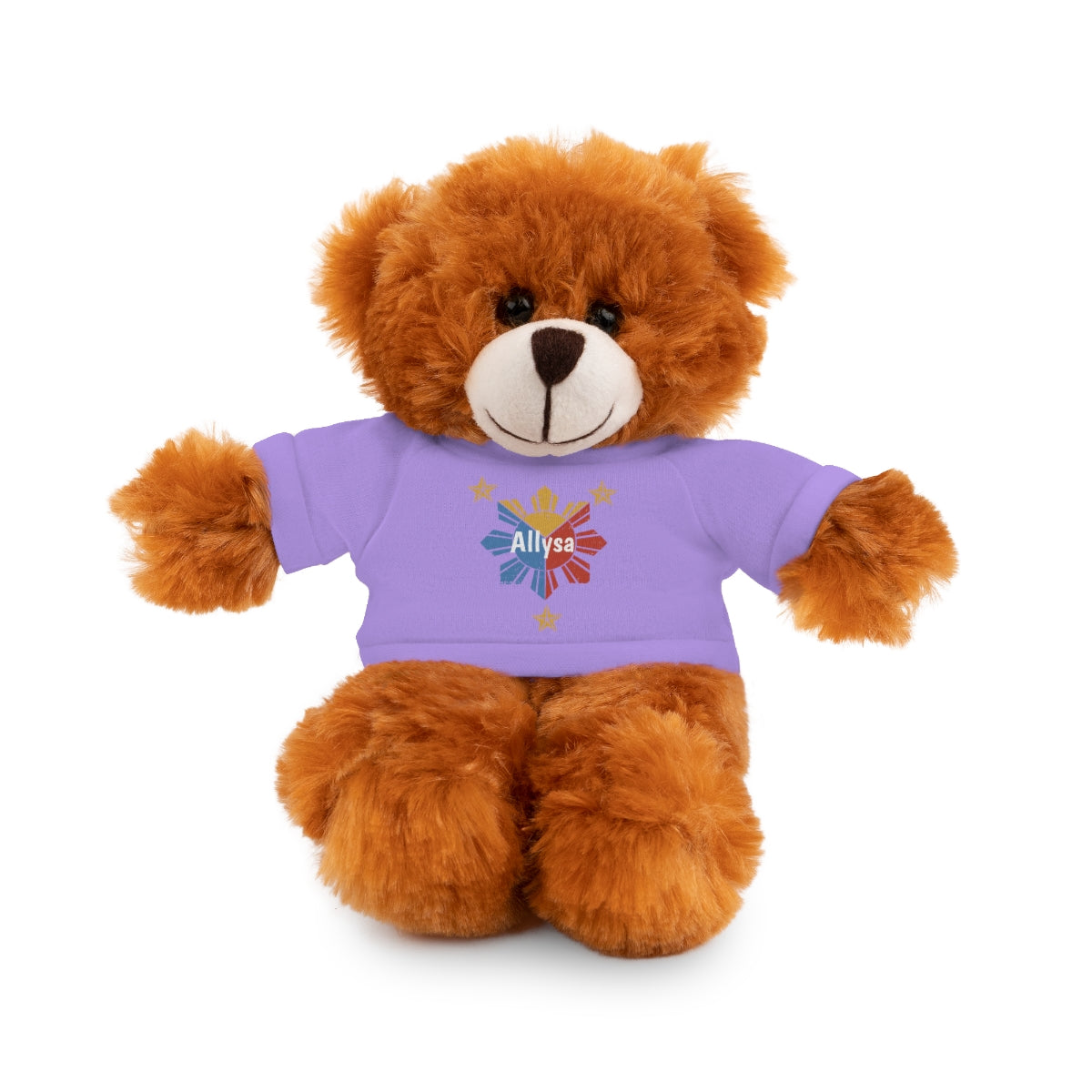 Personalized Filipino Stuffed Animal Toy with Tee | Philippine Star and Sun | Gift for kids and adults | Holiday Gifting idea
