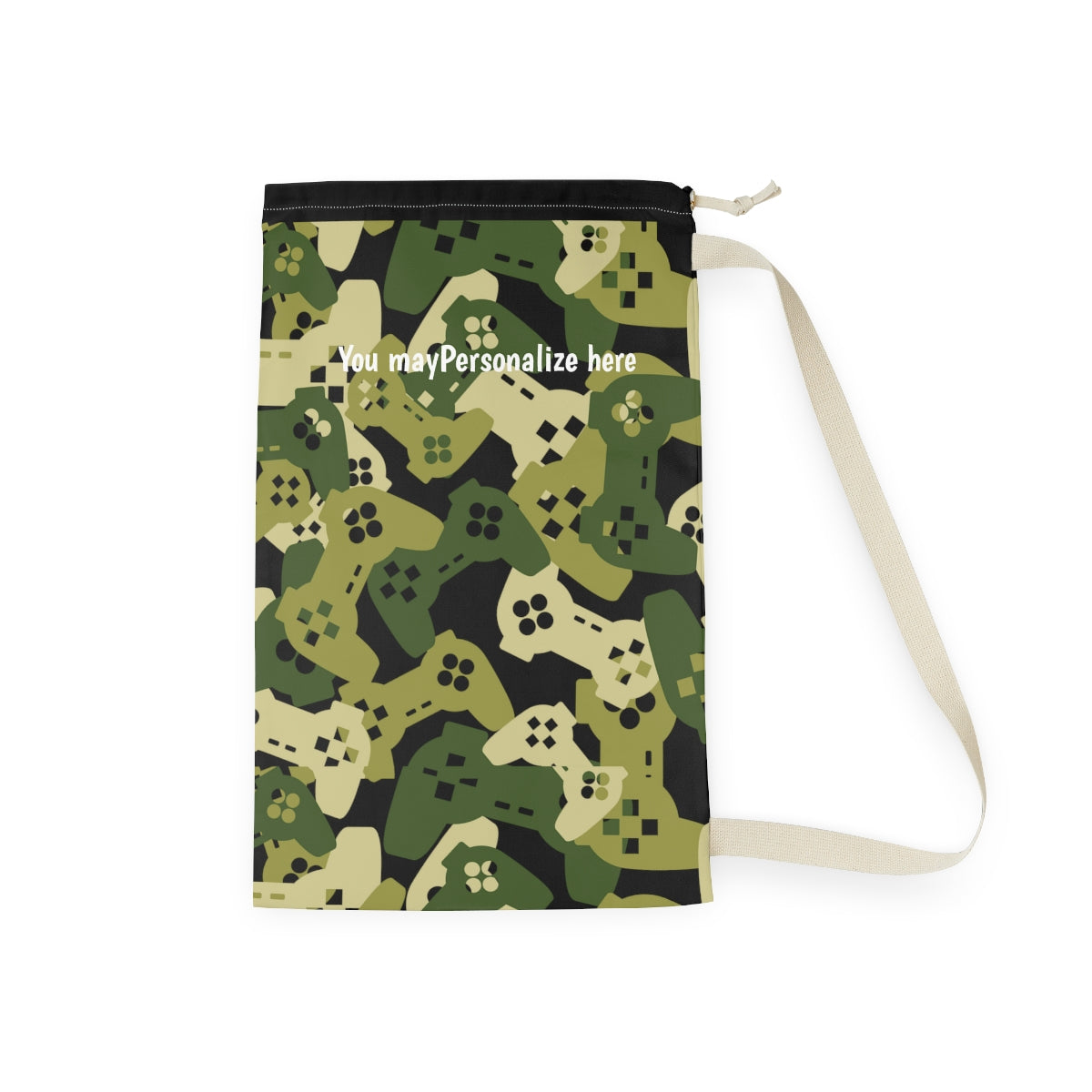 Personalized Funny Laundry bag | Gamers Camouflage College Dorm Laundry Bag | Unique Print Laundry bag , College Moving In Laundry bag
