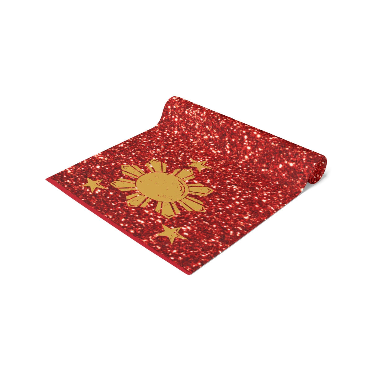 Philippines Filipino Christmas Maligayang Pasko Sun and Star themed Table Runner (Cotton, Poly)