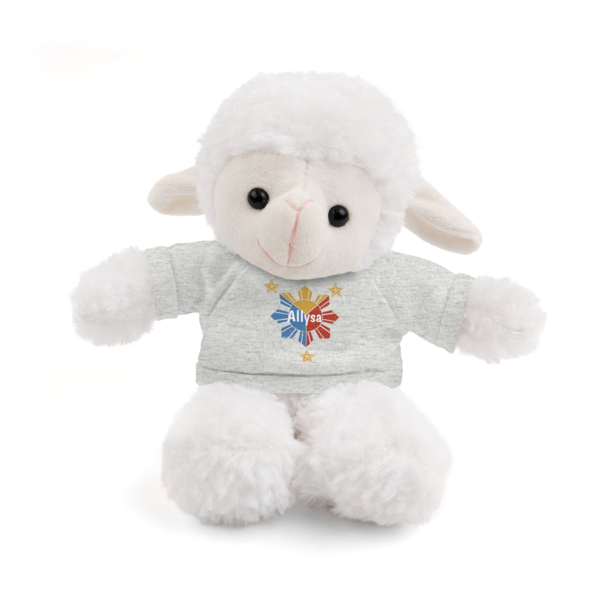 Personalized Filipino Stuffed Animal Toy with Tee | Philippine Star and Sun | Gift for kids and adults | Holiday Gifting idea